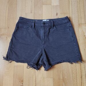 Universal Thread Vintage Midi Jean Gray/ Black Shorts, Size 6/ 28